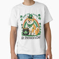 St. Patrick's Day Happy Dog Rainbow by LuminOrb
