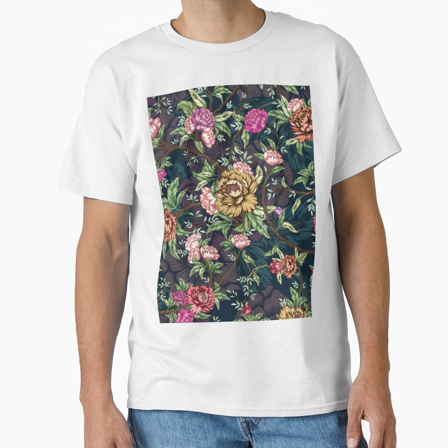 hand drawn modern flower pattern by vidyaroul