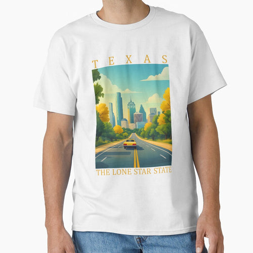 43 Texas Travel Poster by Lucy Goosy Art