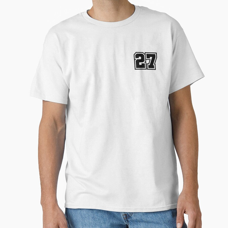 27 Number - Classic Minimalist Digit by stickerorange