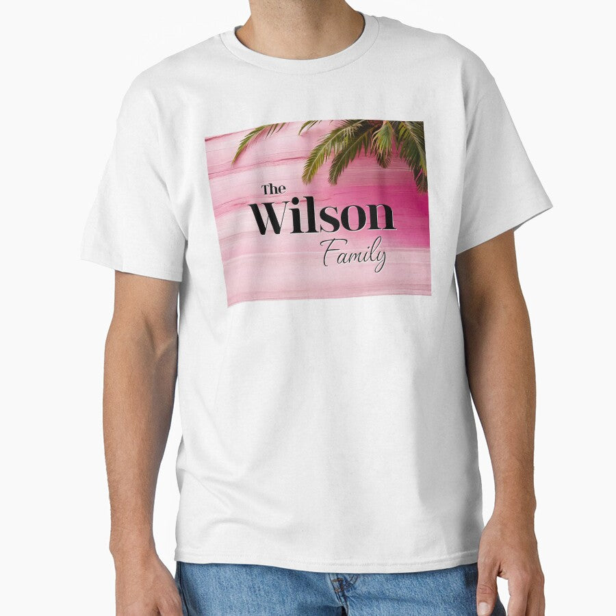 Unique Personalized Wilson Family | Pink Tropical Gift by PinkGoddessLove