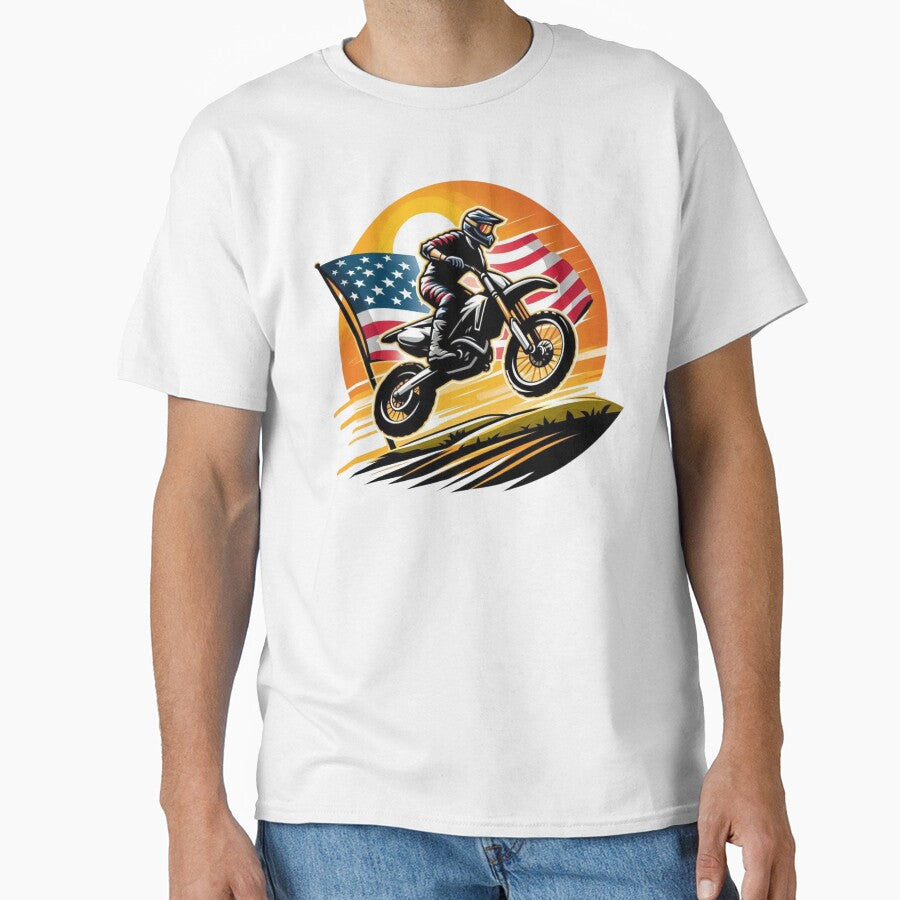 Patriotic Motocross by Myra365Art