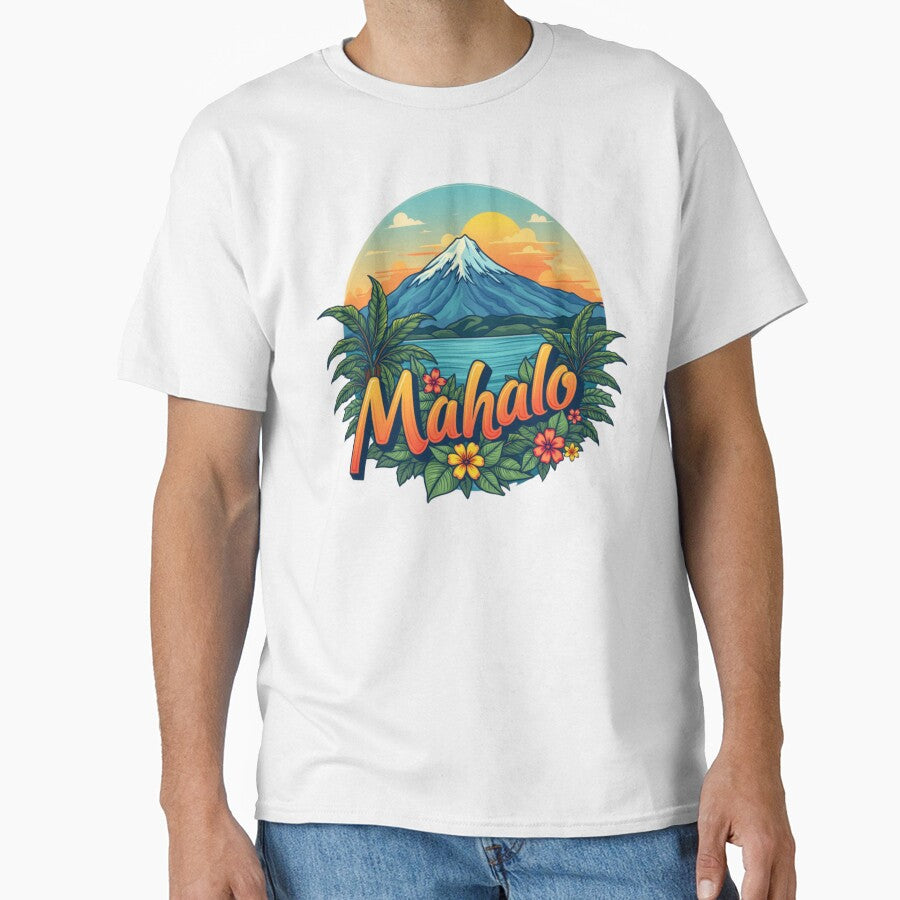 Mahalo Hawaiian Sunset Illustration by maritas22