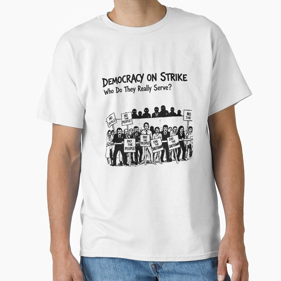 Black and White Civil Unrest with Bold Protest Signs by SplashTastic