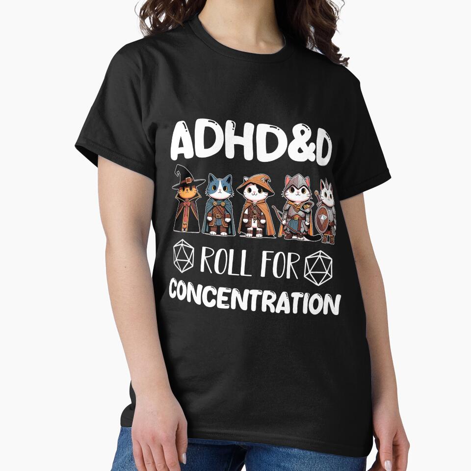 ADHD&D Roll for Concentration White version by PictoParade