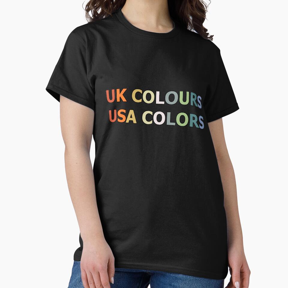 Spelling UK Colours USA Colors Vintage by Beachy