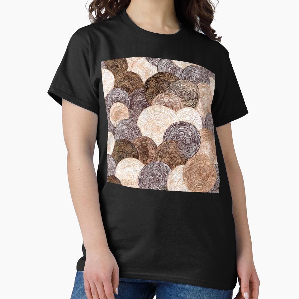 Boho Earthtones, Cream, And Cinnamon Latte Hues Abstract by DEC02