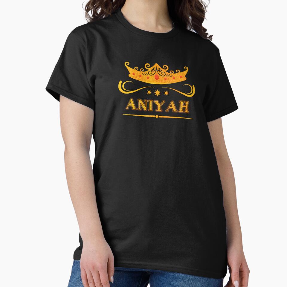 Aniyah Personalized Name With Crown - Cool & Custom Gift for Girls, Teens by Oussinc