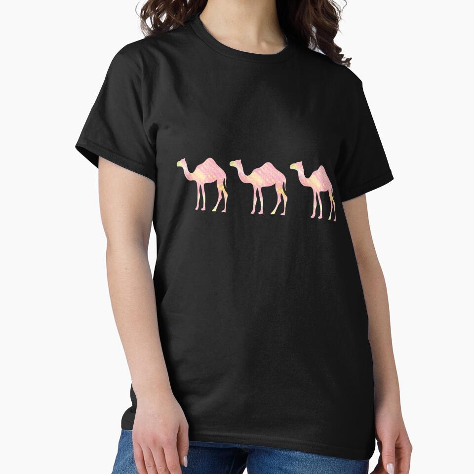 Pink Tie Dye Camels by feliciasdesigns