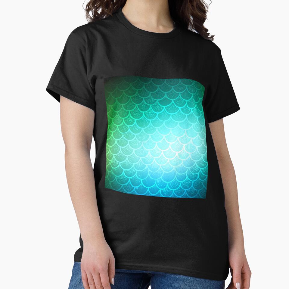 Printed image of Gradient Mermaid Tail pattern by JaReVa