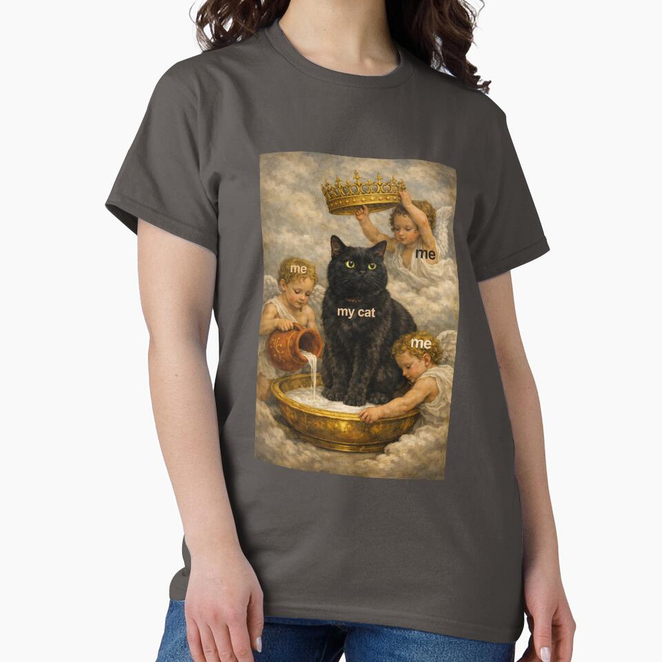 Crowned Cat Meme – Guardian Angels Spoiling the King by BlackCat Vibe