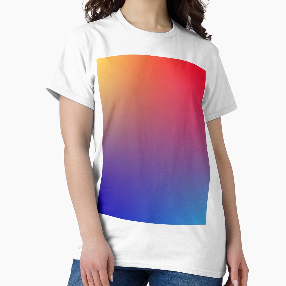 Gradient Red Blue Orange Yellow Color Pattern by heyitsIrish