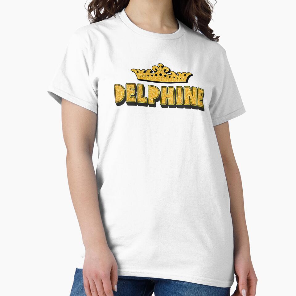 Delphine Personalized Funny Custom Name Crown Design by Watsonarts