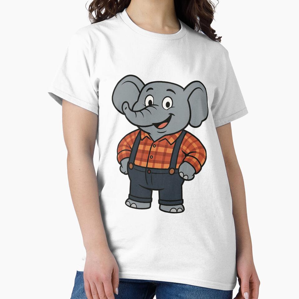Elephant in Suspenders – Adorable Everyday Look by Confuzz1ed