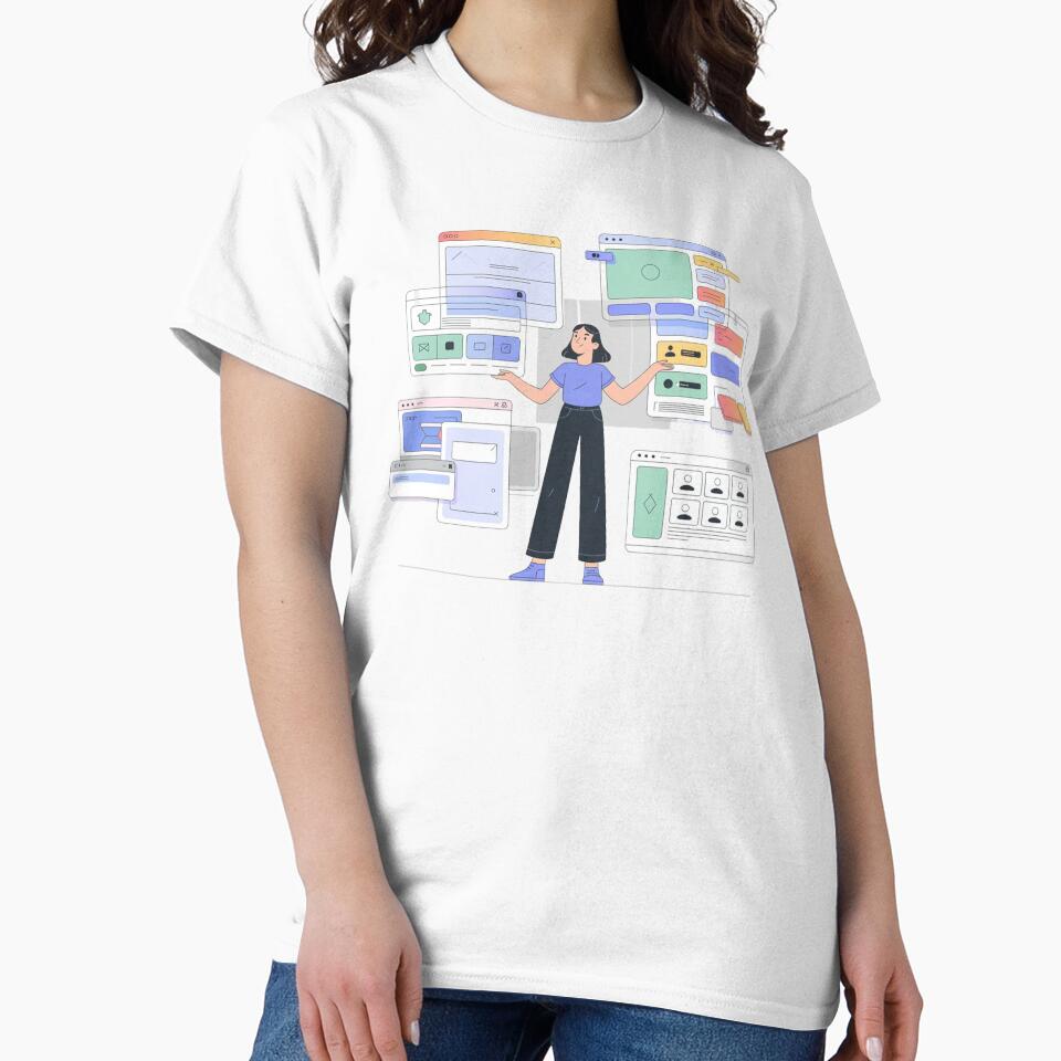 Woman Building Online Store From 0 to Success Ecommerce Design by YounexxART