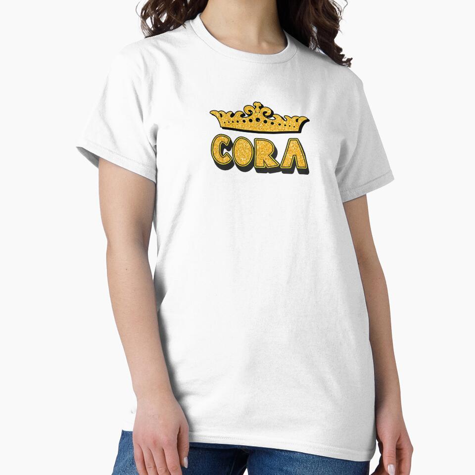 Cora Personalized Funny Custom Name Crown Design by Watsonarts