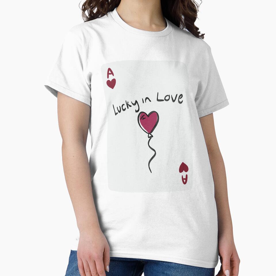 lucky in love | ace of hearts | playing card by Sophie Louise Arts