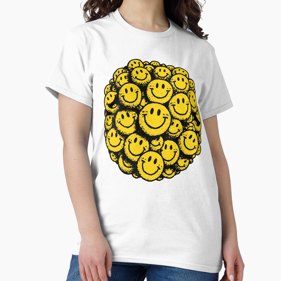 Retro Smiley Face Graphic by folskullyz