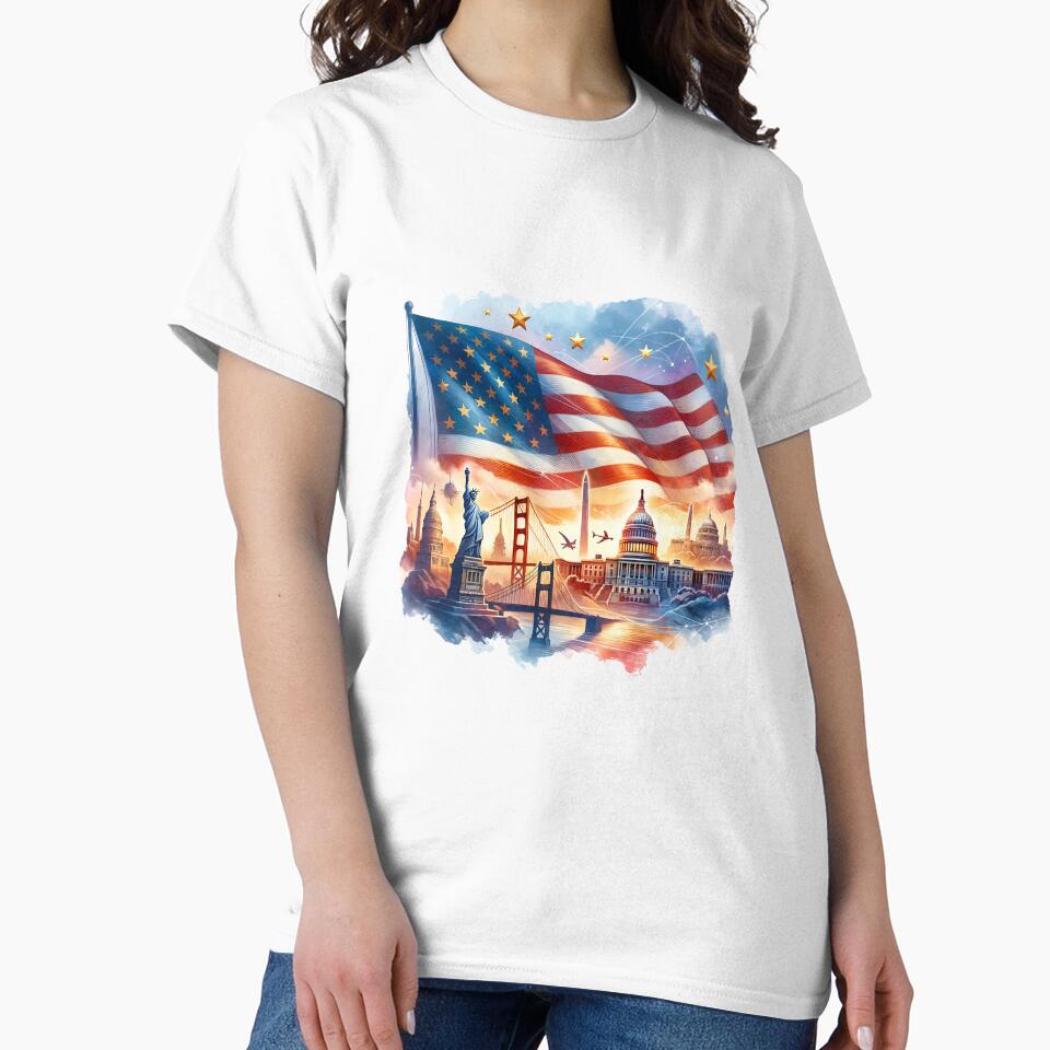 USA Patriotic Flag – Stars and Stripes Graphic Design by artedigital99