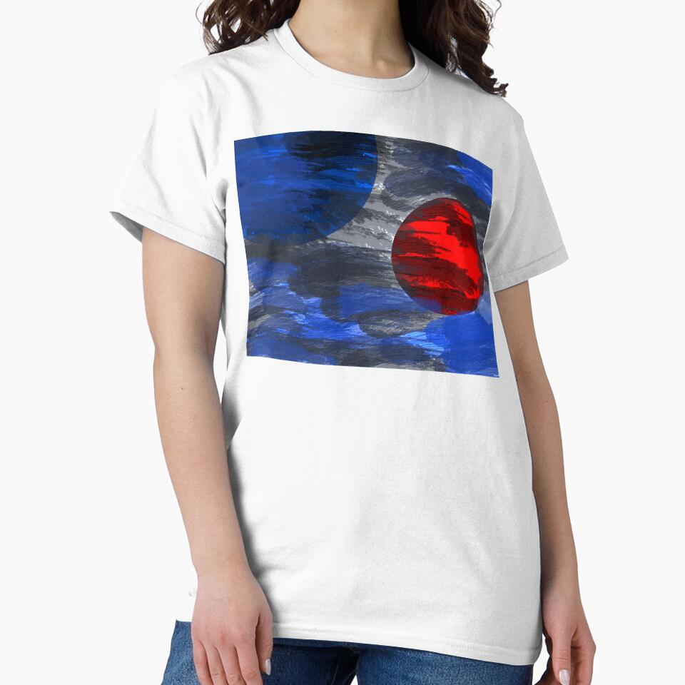 Red and Blue Planet by headtrackerart