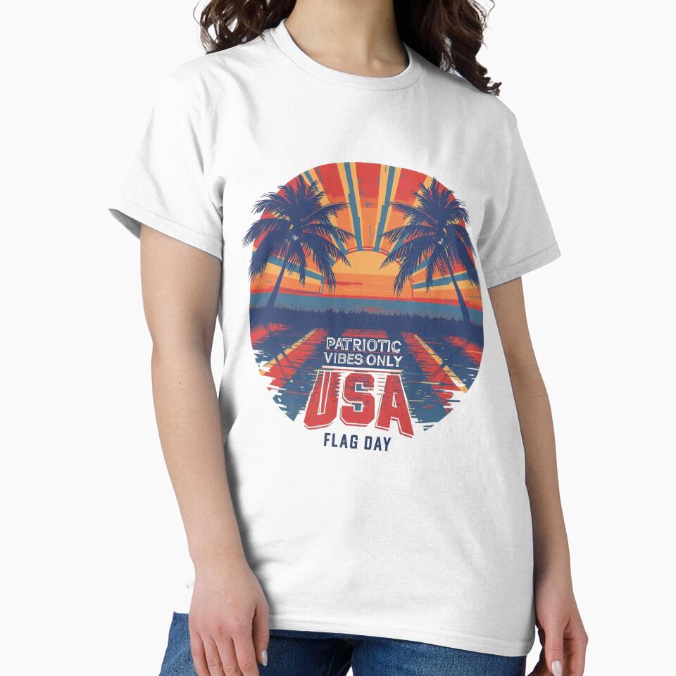 Patriotic Vibes Only – USA Flag Day by KapiPrint