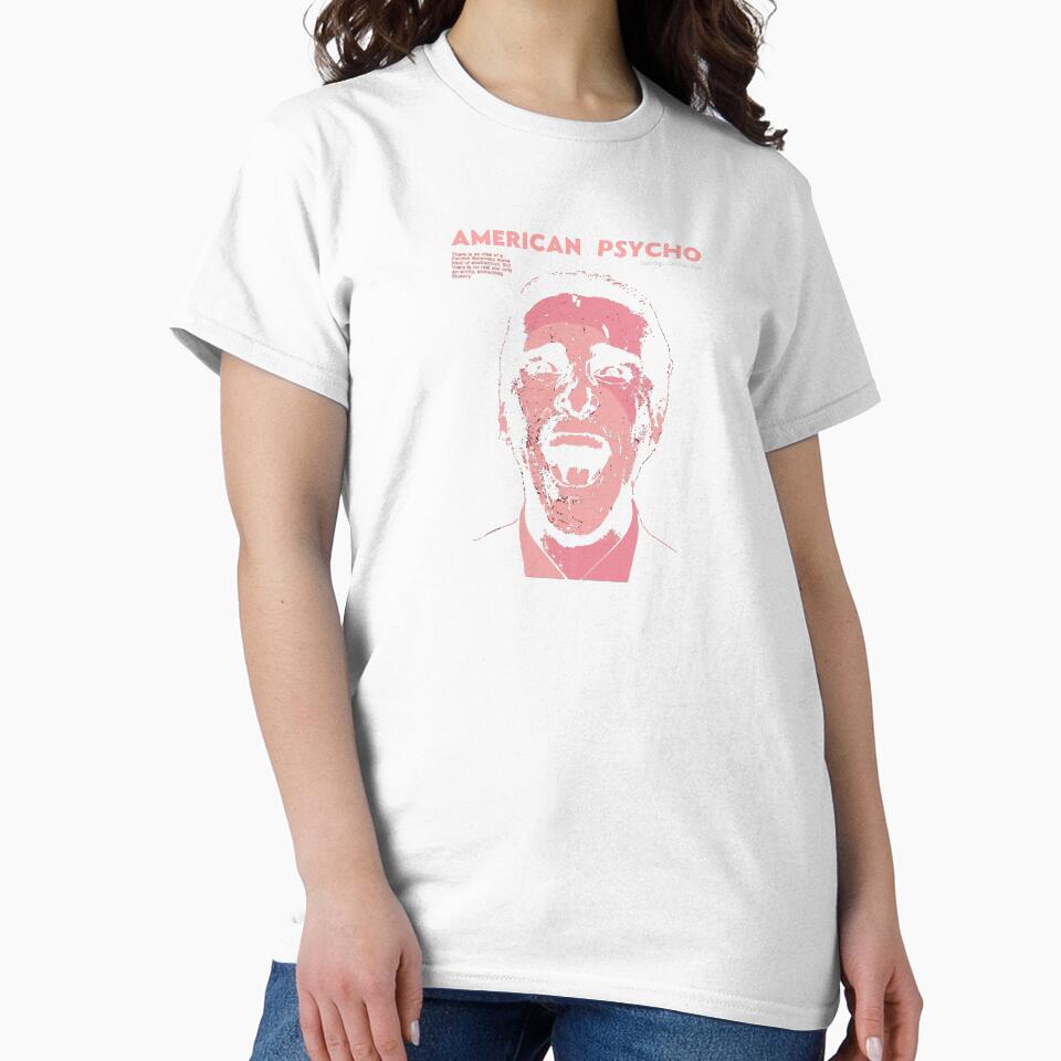 American Psycho Minimal Face Poster Style by Adenahilton
