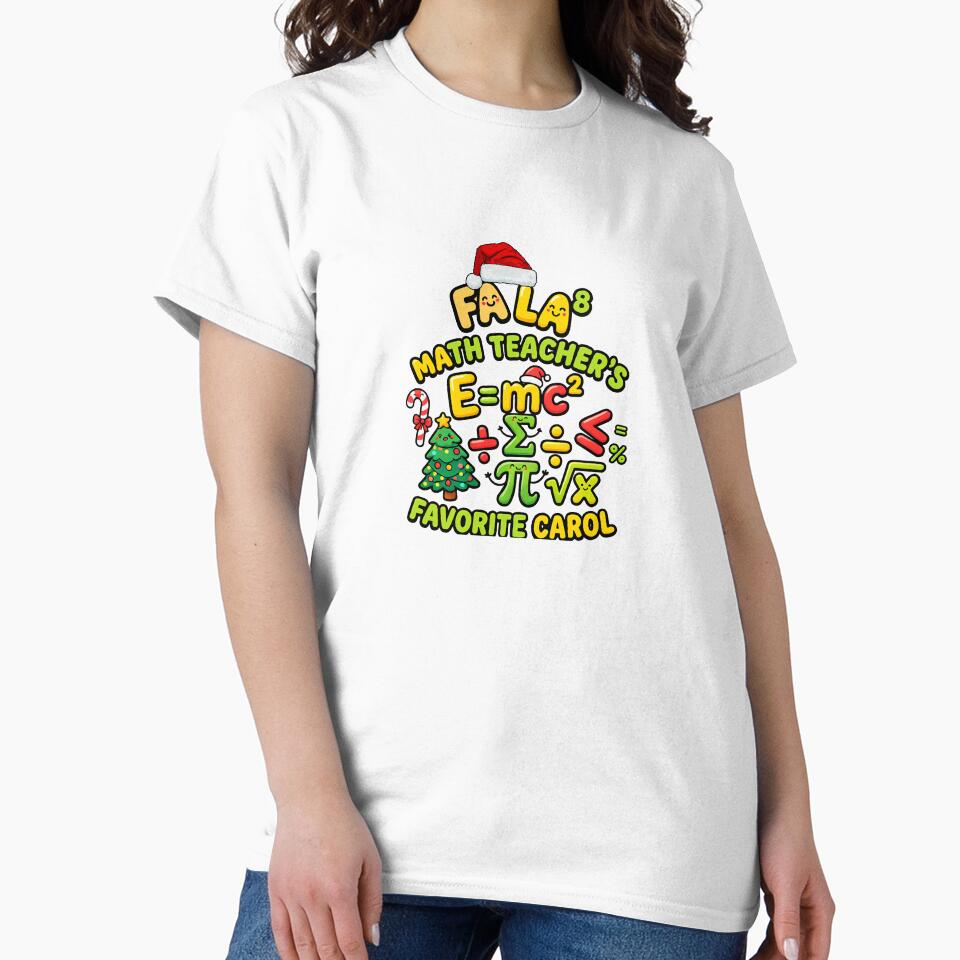 festive math pun fa la math christmas humor by ArtDesignTp