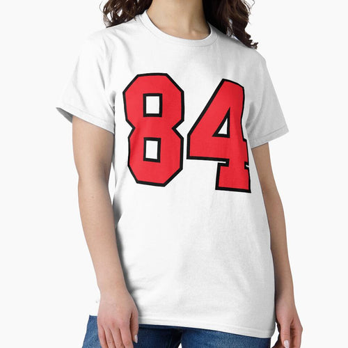 84 Sports Jersey Eighty Four Red Number Black by infrontofyou