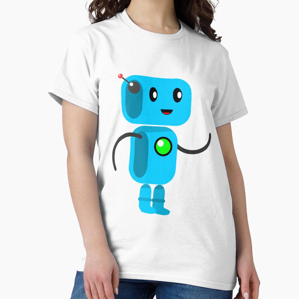 Adorable Robot With A Precious Face Drawn in The Kawaii Style by CreativeCranium