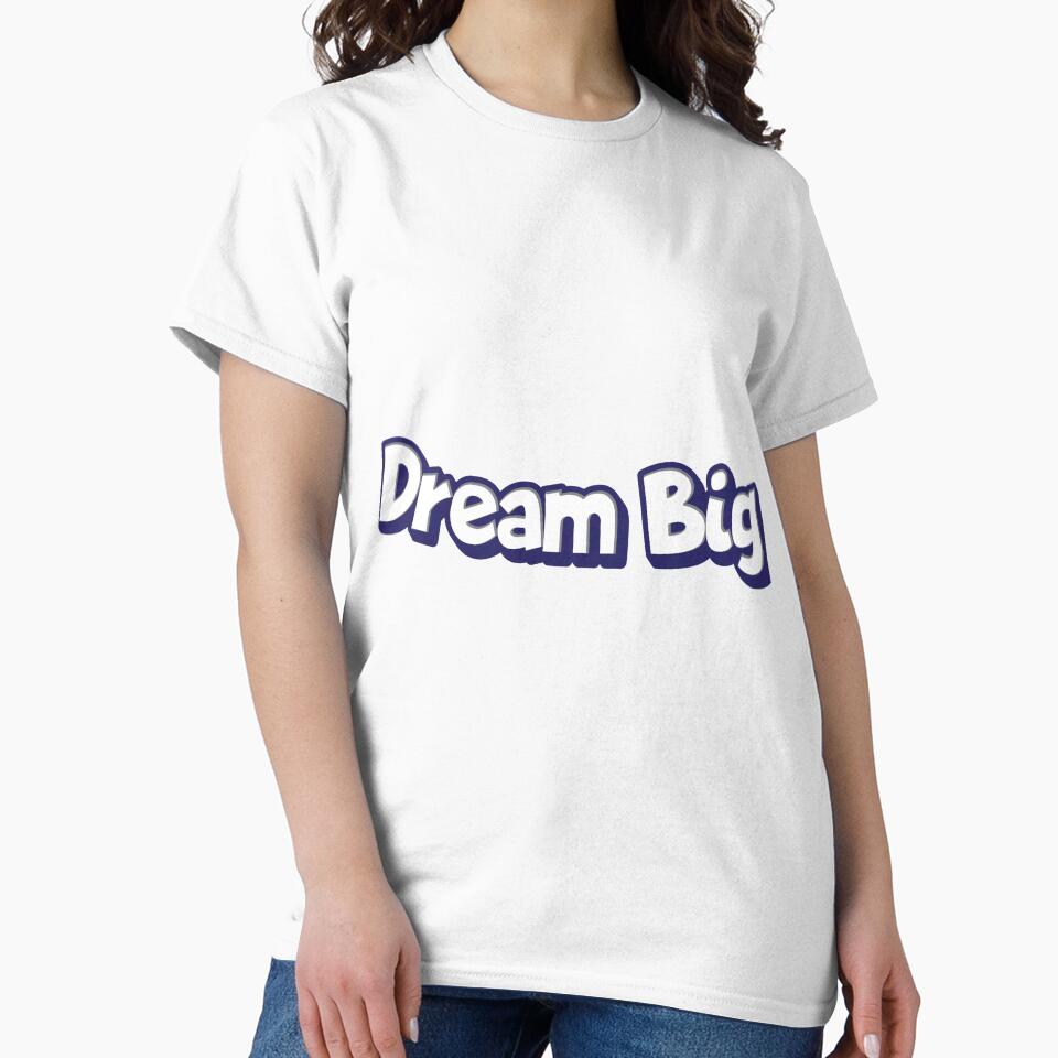 Dream Big text Sicker by Sticktle