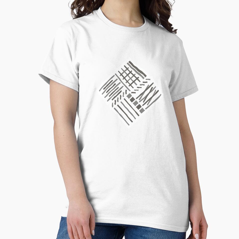 Hand-drawn Crossing Lines Pattern – Gray by RoguePatterns
