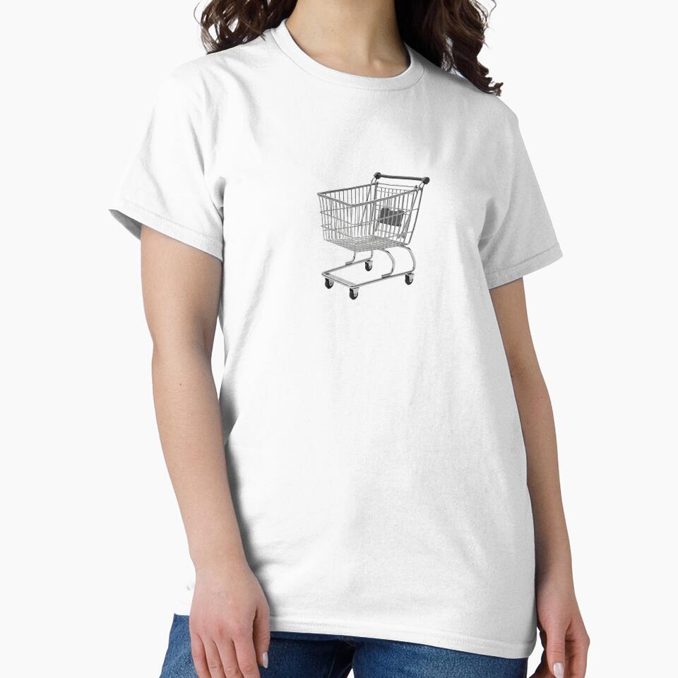 Minimalist Shopping Cart Illustration by saiful020