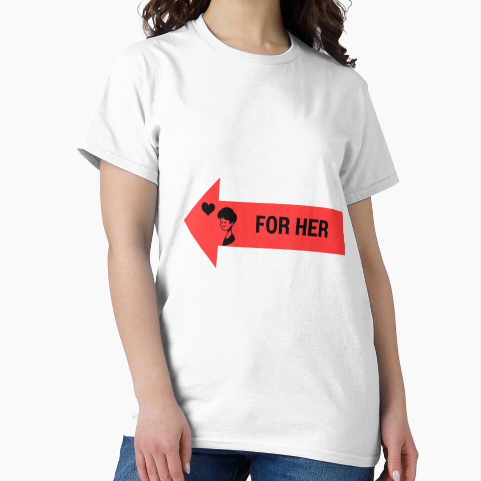 Couple - Love for her Essential T-Shirt by Purrz