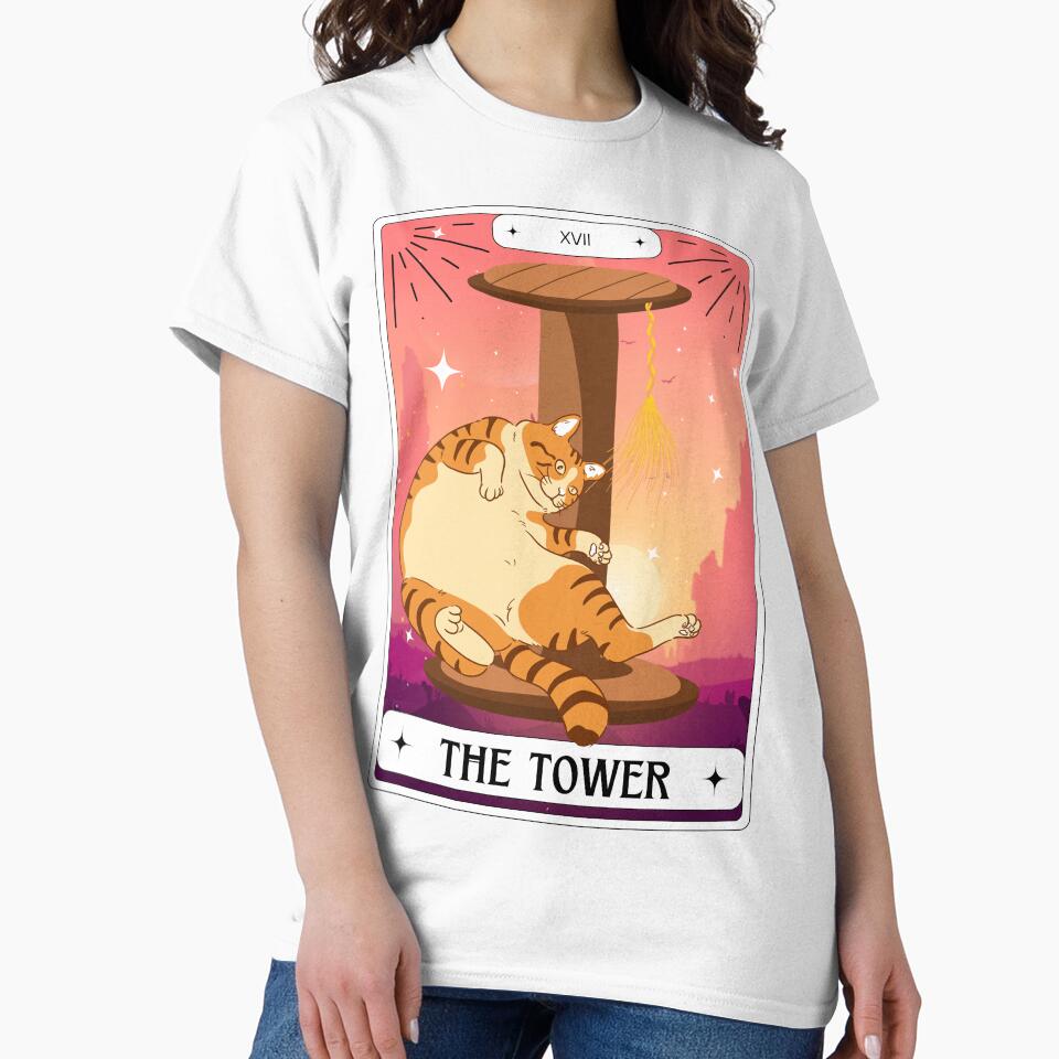 Tarot Card Tiger Cat The Tower by BettySpicer