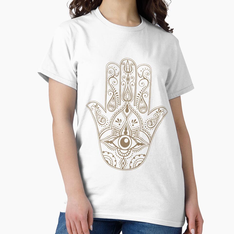 Indian Hand Drawn Hamsa Art by JTS STORE