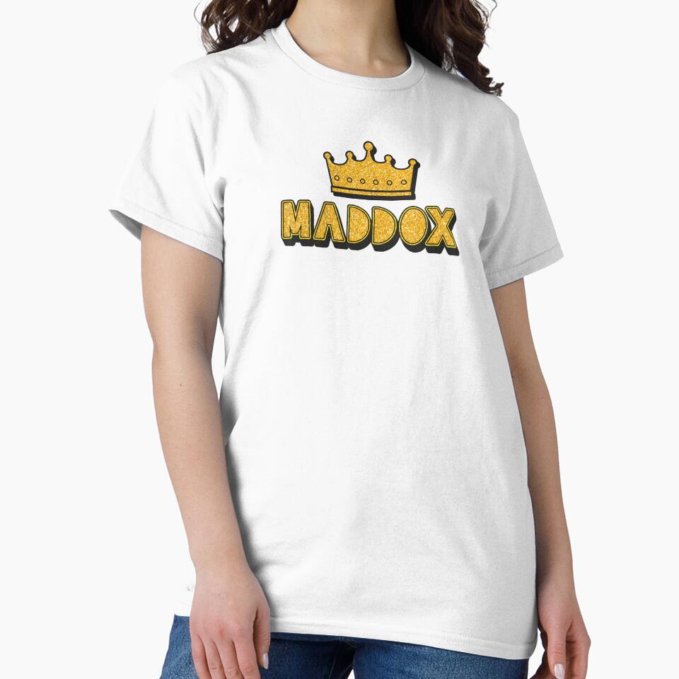 Maddox Personalized Name With Crown - Cool & Funny Custom Gift for Men and Boys by Oussinc