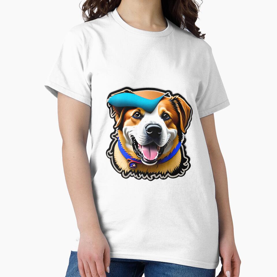 Happy Dog ​​with Funny Disguises Sticker by TopStickerShop