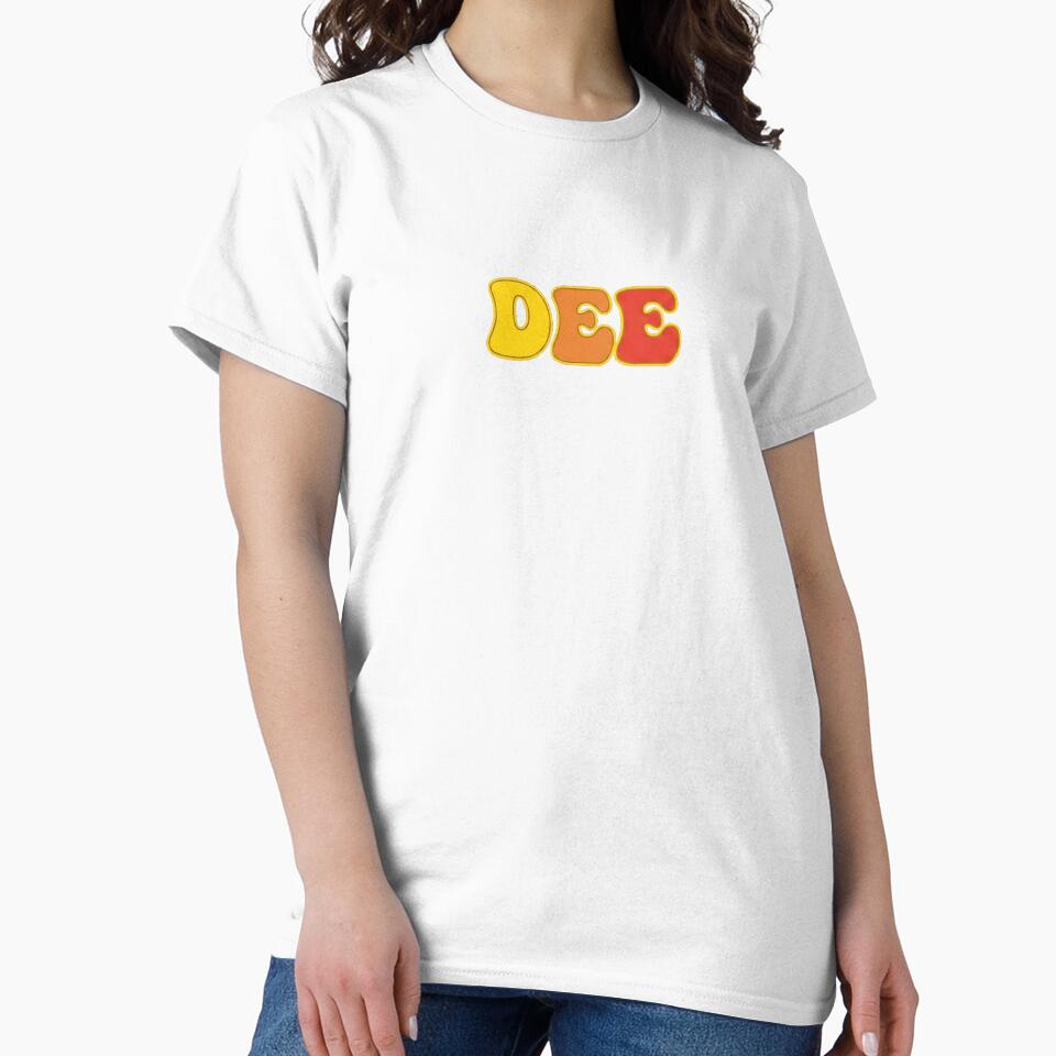 ❤️ Dee Personalized Name Wavy Retro Shirt, Coffee Mug, Sticker Gift by HelixPedia