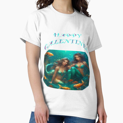 2 siren Mermaids Galentines card, perfect gift idea for Galentines day by sailorsam1805