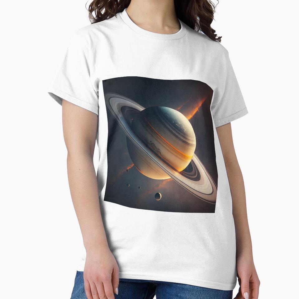 Saturn with Moons by PharaohofSedona