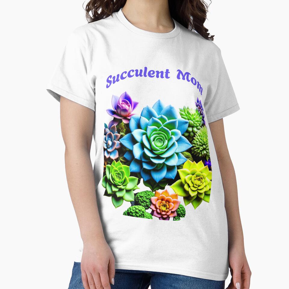 Succulent Mom Design for Plant Lovers by AnalajiaDesigns