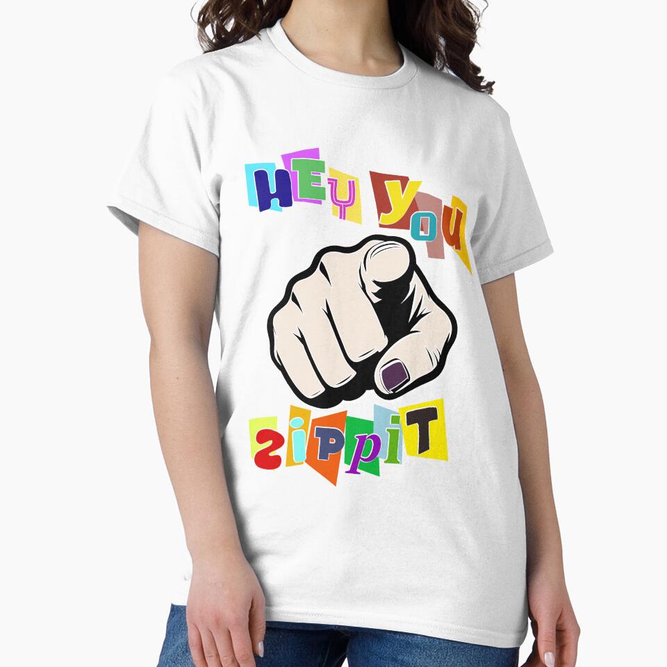 Hey You Zippit Text Art by Museum Of Non-Existing Art