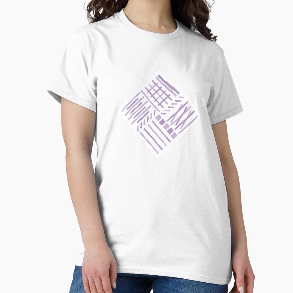 Hand-drawn Crossing Lines Pattern – Lilac by RoguePatterns