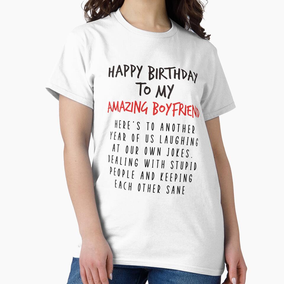 Happy Birthday Card for Boyfriend, Funny Bday Gift for Amazing Bf Boyfriend from Girlfriend / Laugh At Our Own Jokes by Jesticker