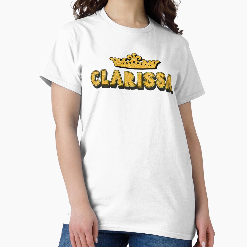 Clarissa Personalized Funny Custom Name Crown Design by Watsonarts