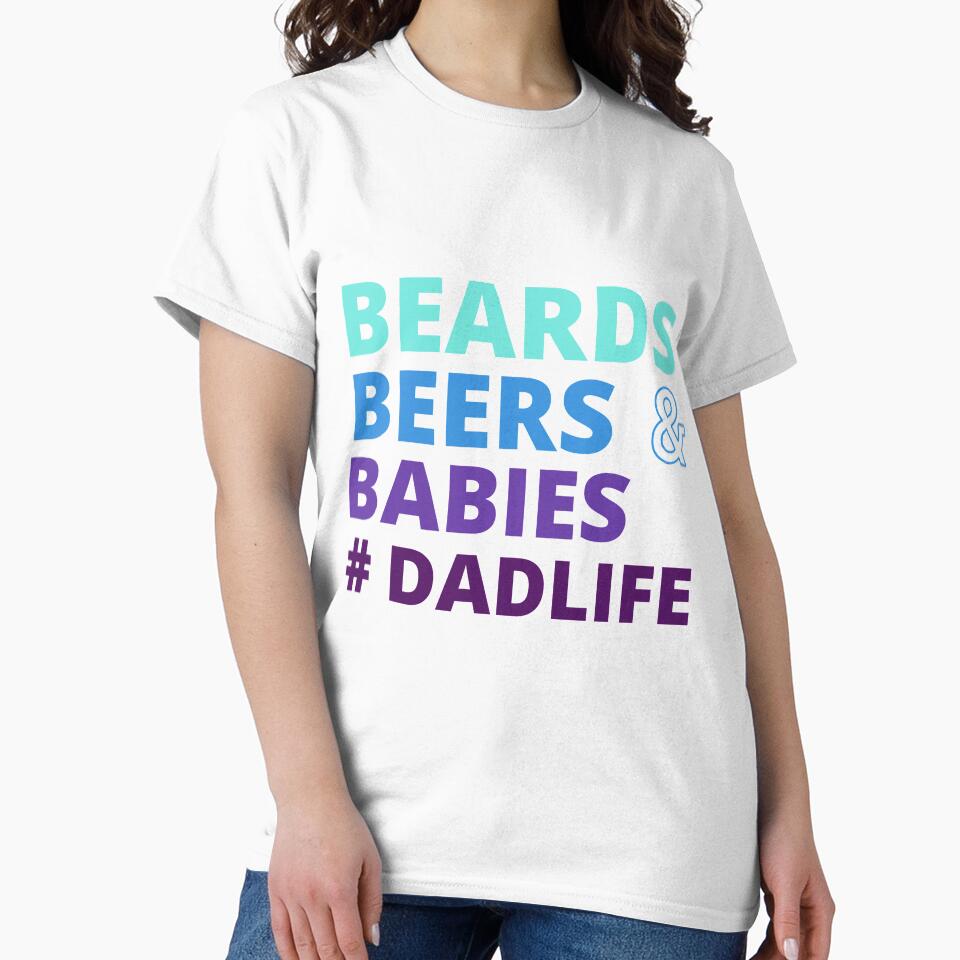 Beards Beers and Babies DadLife,Gift for Him,Gift for Husband,Gift for New dad,father's day by BousboulaStorie