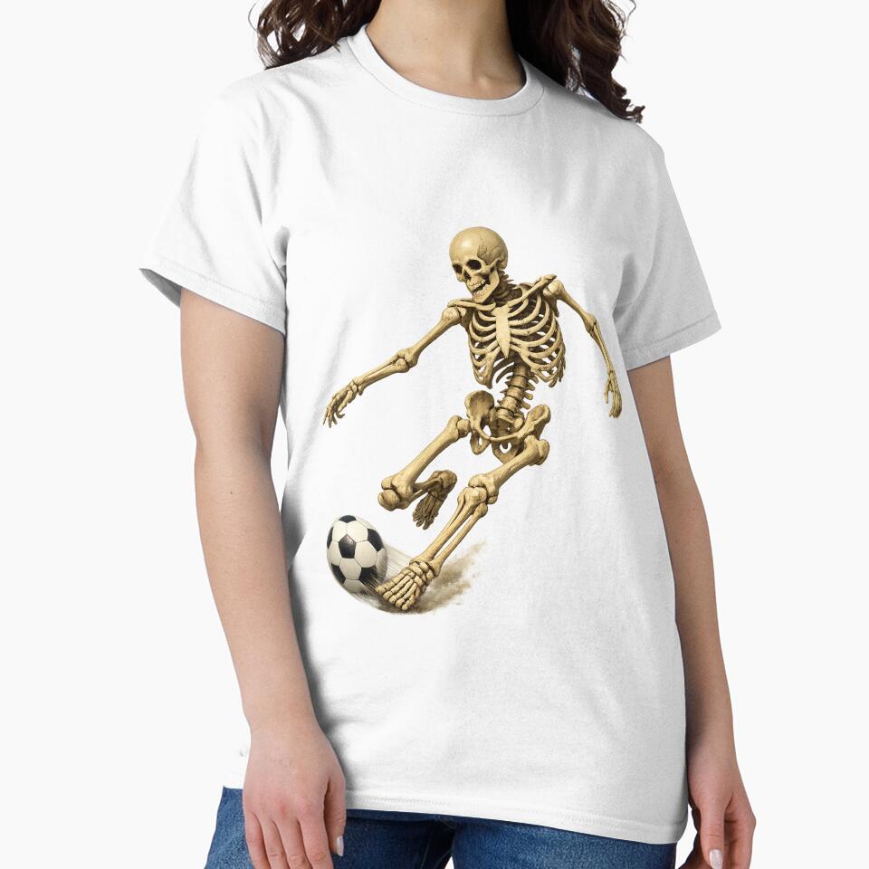 skeleton playing soccer by -ADRIAV-