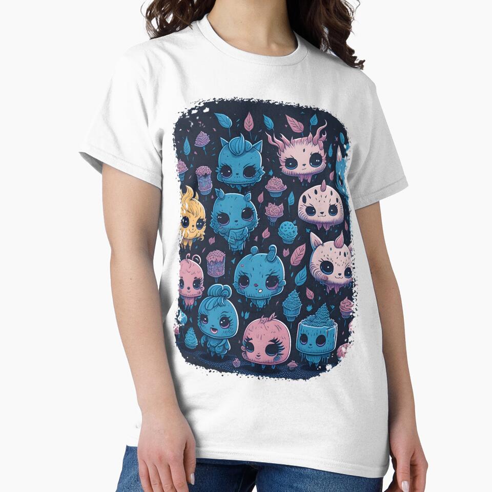 Funy Monster T-shirt Design and sticker by HerdemDigiLife