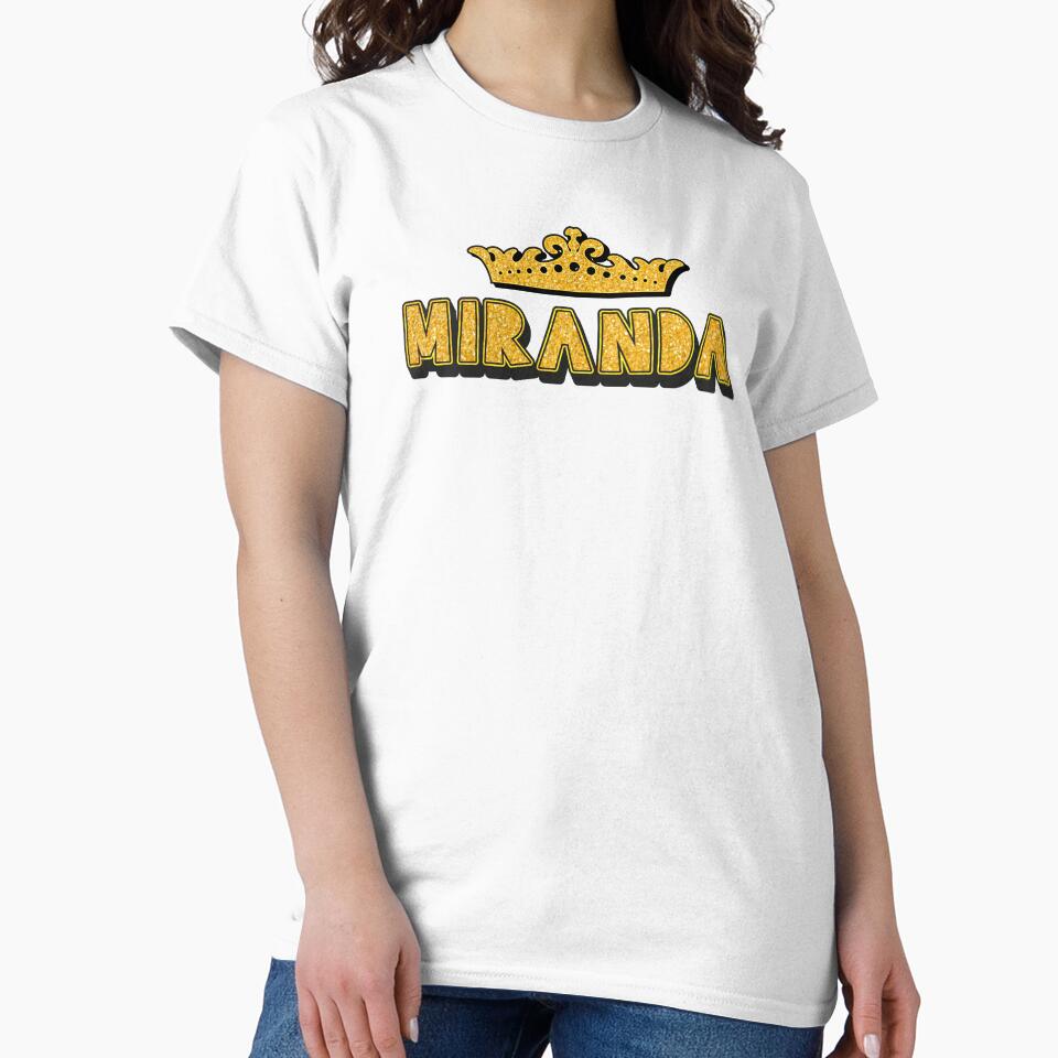 Miranda Personalized Funny Custom Name Crown Design by Watsonarts