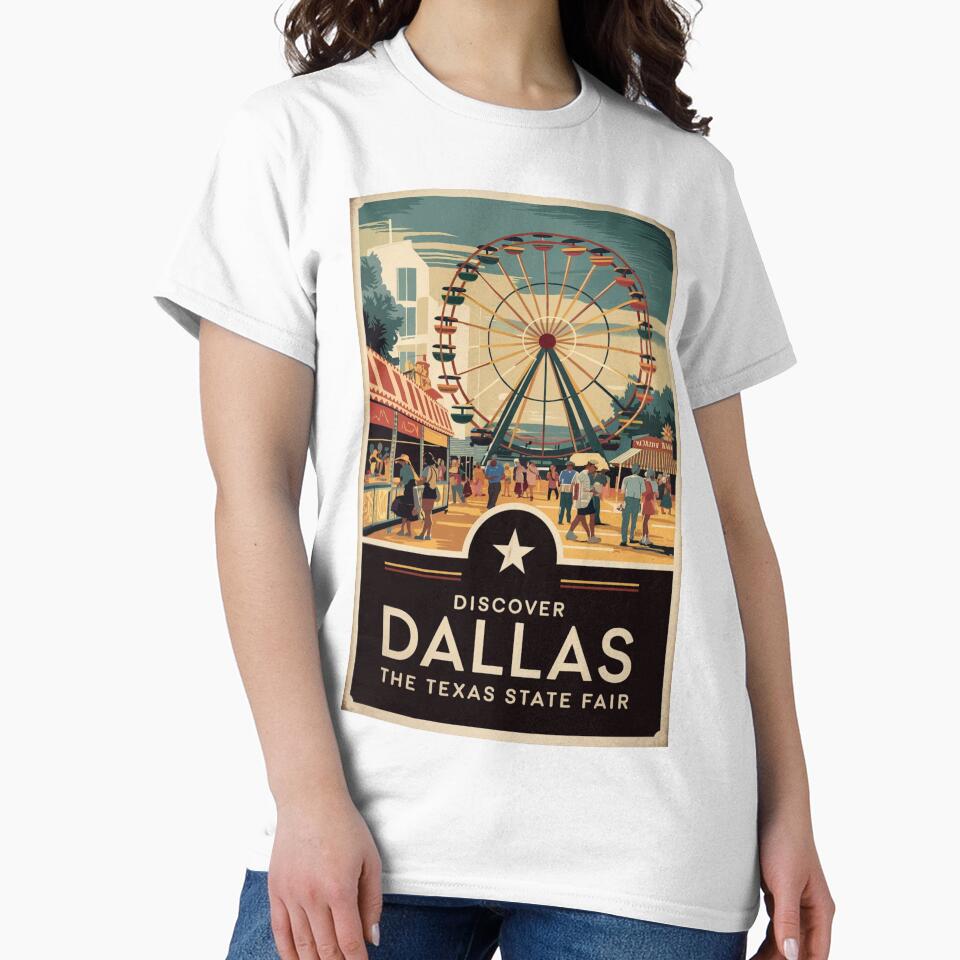 Dallas Vintage Travel Poster by TravelerRat